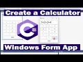 Easy Steps to Create a Calculator Using C Windows Form