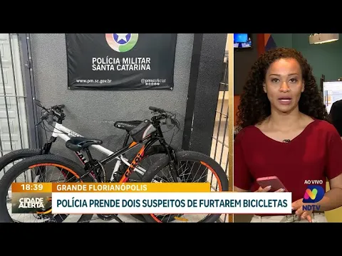 Polícia Militar prende dois suspeitos por furto de bicicletas na região de Florianópolis e São José