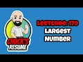 Leetcode 179 - Largest Number JavaScript