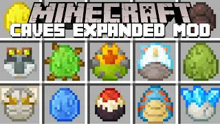 Minecraft CAVES EXPANDED MOD / NEW CAVE BIOME MOBS MOD! (Minecraft Mods)