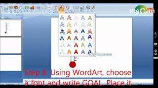 Goal thermometer on Powerpoint