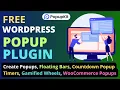 Free WordPress Popup Plugin Create Popups Floating Bars Coupon wheels PopupKit Plugin