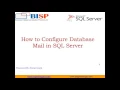 How to Configure Database mail in SQL Server