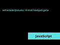Pure JavaScript Blackjack game logic