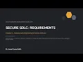 Lecture 2 Secure SDLC Requirements