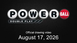 Powerball Double Play drawing for August 17 2026