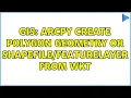 GIS Arcpy Create Polygon Geometry or from WKT 2 Solutions