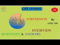 Svn Interview Questions and answers diff Git vs Svn Repository Spring live Studies by Ashu Sir