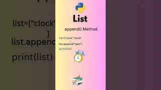 Python Lists append method