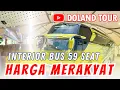 INTERIOR BUS PARIWISATA DI MALANG 59 SEAT - SEWA BUS MALANG MURAH