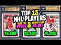 Top 15 NHL Hockey Players from the 1990 s their Rookie Card Values