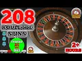 208 Roulette Spins 2 Hours