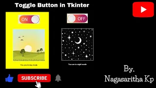 TOGGLE BUTTON in Tkinter