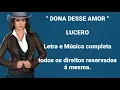 LUCERO DONA DESSE AMOR LETRAS