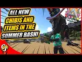 How To Get And SPAWN All New Event CHIBIS ITEMS AND EMOTES In The Ark SUMMER BASH Event Ark