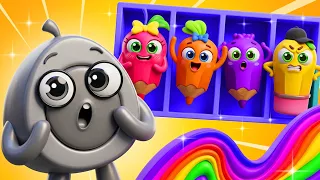 Find My Color! 🌈 Let’s Play and Match the Colors! | Pit & Penny Family Cartoons 🥑 #forkids