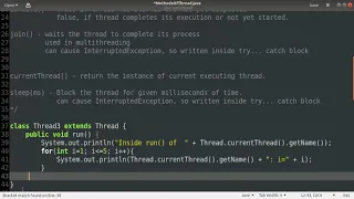 Methods of Thread class Module 4 Java Programming IT Minor Malayalam