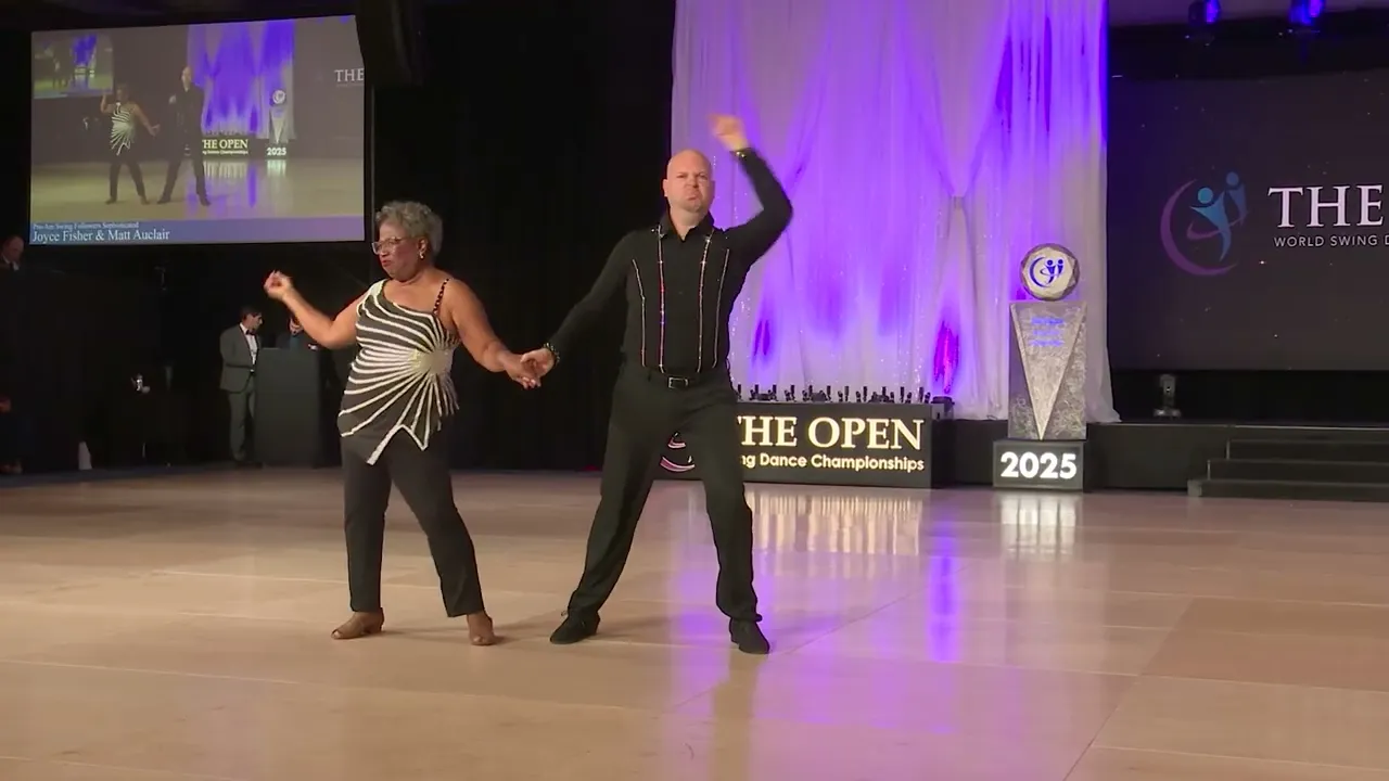 Matt Auclair and Joyce Fisher - Pro-Am Sophisticated Follower Finalist - The Open 2025