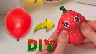 From the Ordinary Balloon to Cute Strawberry Squishy 🍓