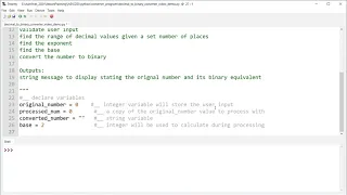 Decimal to Binary Python Program step-by-step