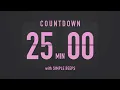 Download Lagu 25 Minutes Countdown Flip Clock Timer / Simple Beeps 💕🖤