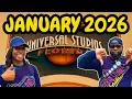 Universal Orlando January 2026 Update Crowds Closures What to Expect
