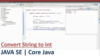 Converting String to Int in Java Team MAST
