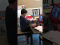 Ben learning Spanish with great aunt Mary K