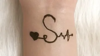                                      رسم حنه حروف اجنبيه سهله دندنها