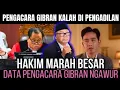 Lagu MENGGEMPARKAN😱 HAKIM BENAR NGAMUK SAAT SIDANG, PENGACARA GIBRAN KASIH DATA YANG TIDAK VALID ⁉️