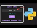 Build a Simple File Sharing App with Flask Upload Download and Delete Files