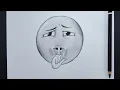 How To Draw Troll Face Blue Emoji Step By Step Easy Drawing Tutorial