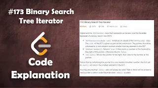 Binary Search Tree Iterator Live Coding with Explanation Leetcode - 173