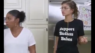 Zendaya - cooking with the Coleman s