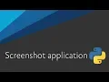 Screenshot application with python using tkinter python3 Uishaper