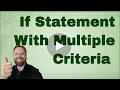 If Statement with Multiple Criteria in Excel VBA