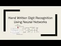 Building Deep Learning Project on Hand Written Digit Recognition