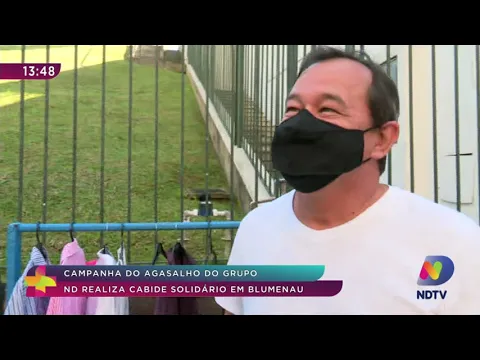 Campanha do Agasalho do Grupo ND realiza Cabide Solidário em Blumenau