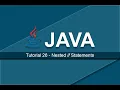 Java Tutorials - 26 Conditional Statements Nested if