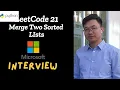 LeetCode 21 Merge Two Sorted Lists Python