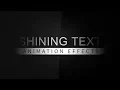 Shining Text Animation Effects Html CSS tutorial