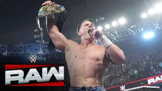 AND NEW John Cena Celebrates First Ever Intercontinental Title Win Raw Highlights Nov 10 2025 