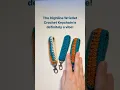 The best easy crochet keychain wristlet