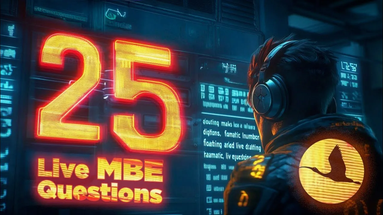 25 Live MBE Questions with a Bar Exam Expert