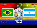 Crazy Final Copa America 2021 - BRAZIL vs ARGENTINA - PES 2021