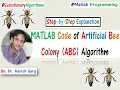 MATLAB Code of Artificial Bee Colony ABC Algorithm