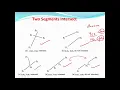 Line segments intersection algorithm