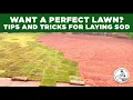 Perfect Lawn How to Lay Sod How to Install Bermuda Sod Rolls Sod Tips Laying and Tricks