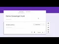 Scavenger Hunt Digital Break out with Google Forms
