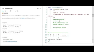Reverse String - Leetcode 344